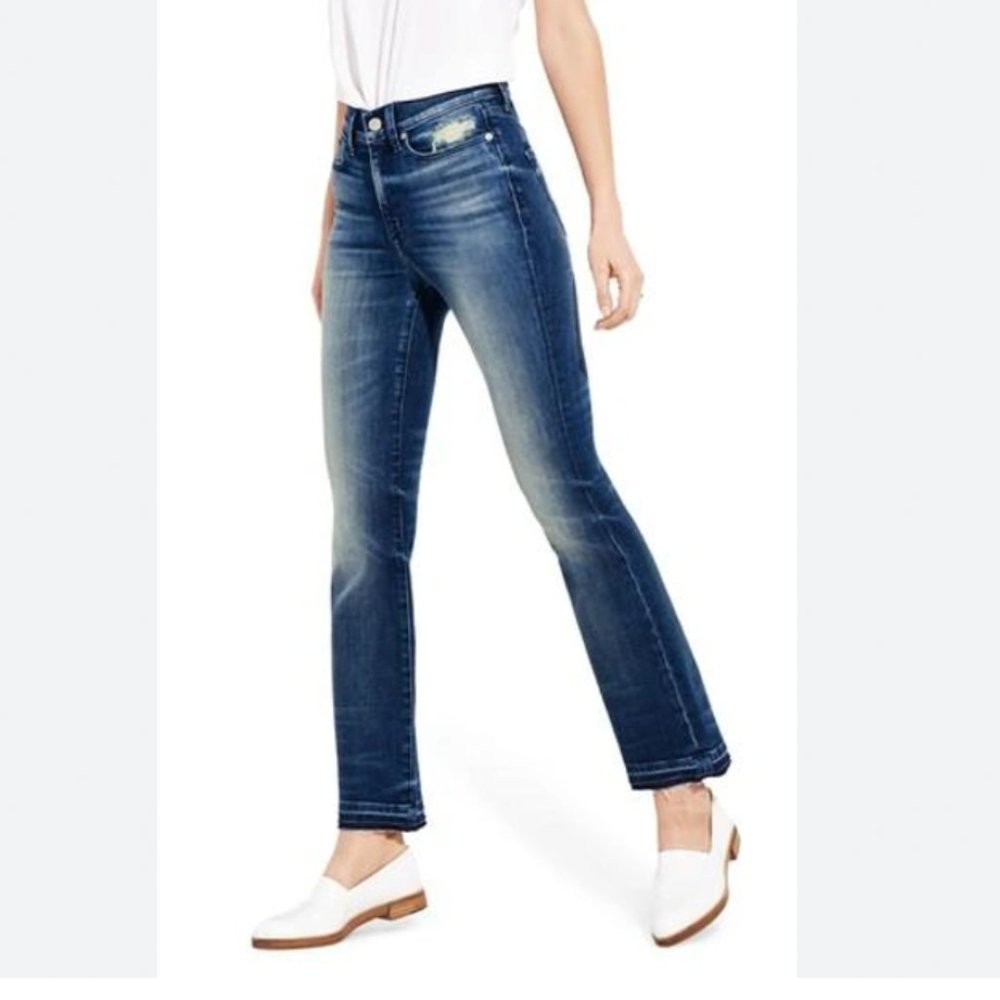 AYR Superba High Rise Kick-Flare Ankle Jeans